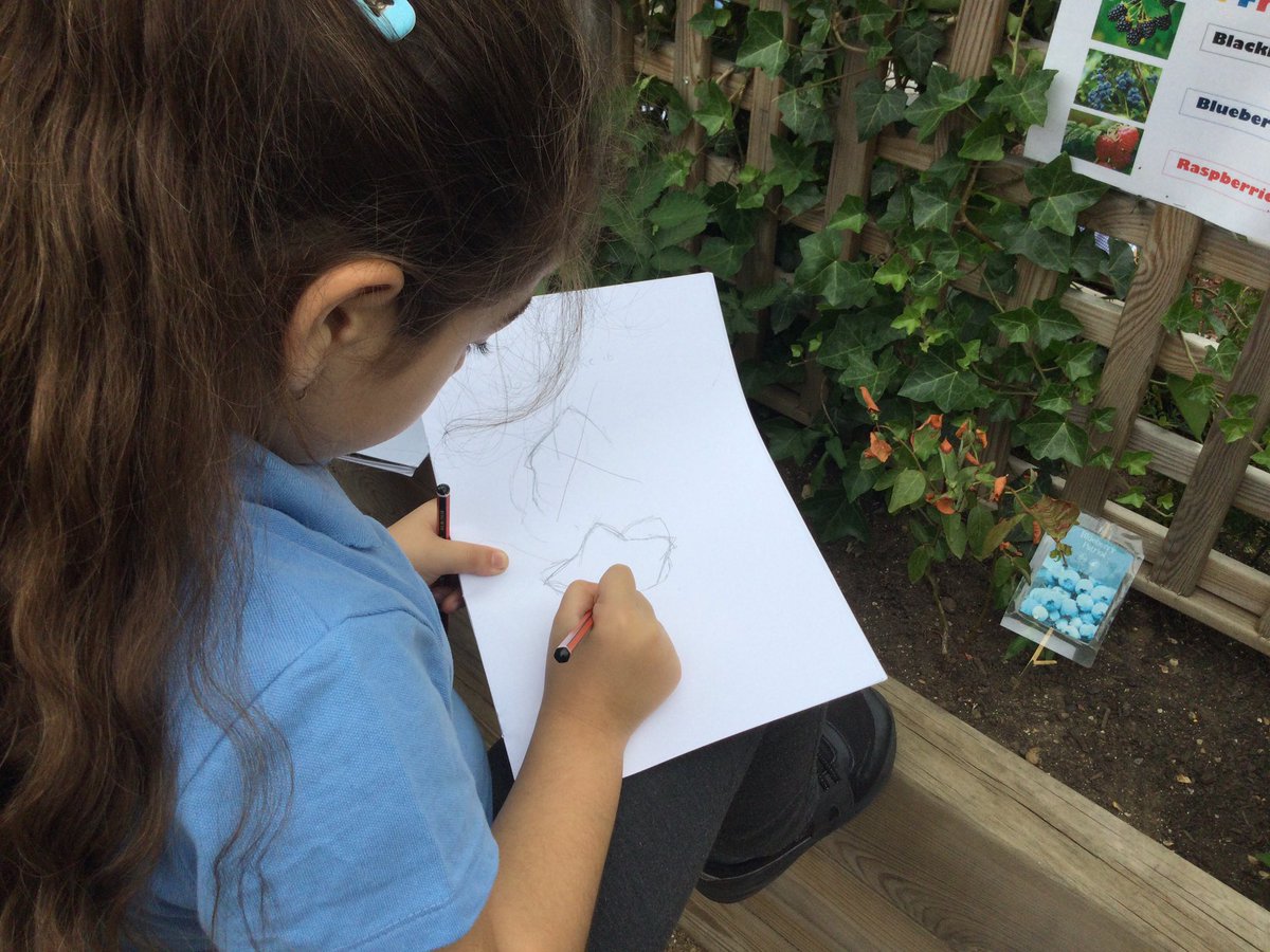 SaYear3's tweet photo. Kingfisher class are artists! This week we have been working on our topic of making an appliqué inspired by plants. We appraised the work of William Morris &amp; Lindsey Phillip Butterfield and then took our learning outside to sketch different elements of nature in our playground. https://t.co/3qxCkoHL12