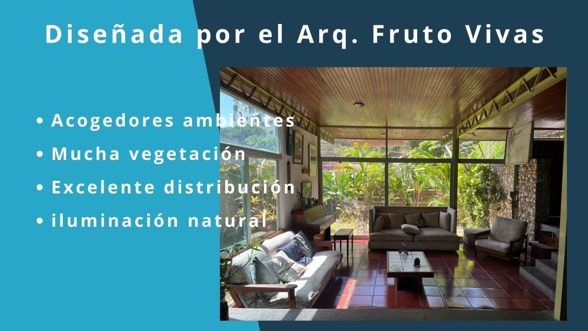 chuchotovar's tweet photo. Vendo elegante Quinta, Diseñada por Fruto Vivas, en Colinas de Bello Monte, Caracas. Inf. +58 4123579532. 4265116329 https://t.co/In6MYUgt3q