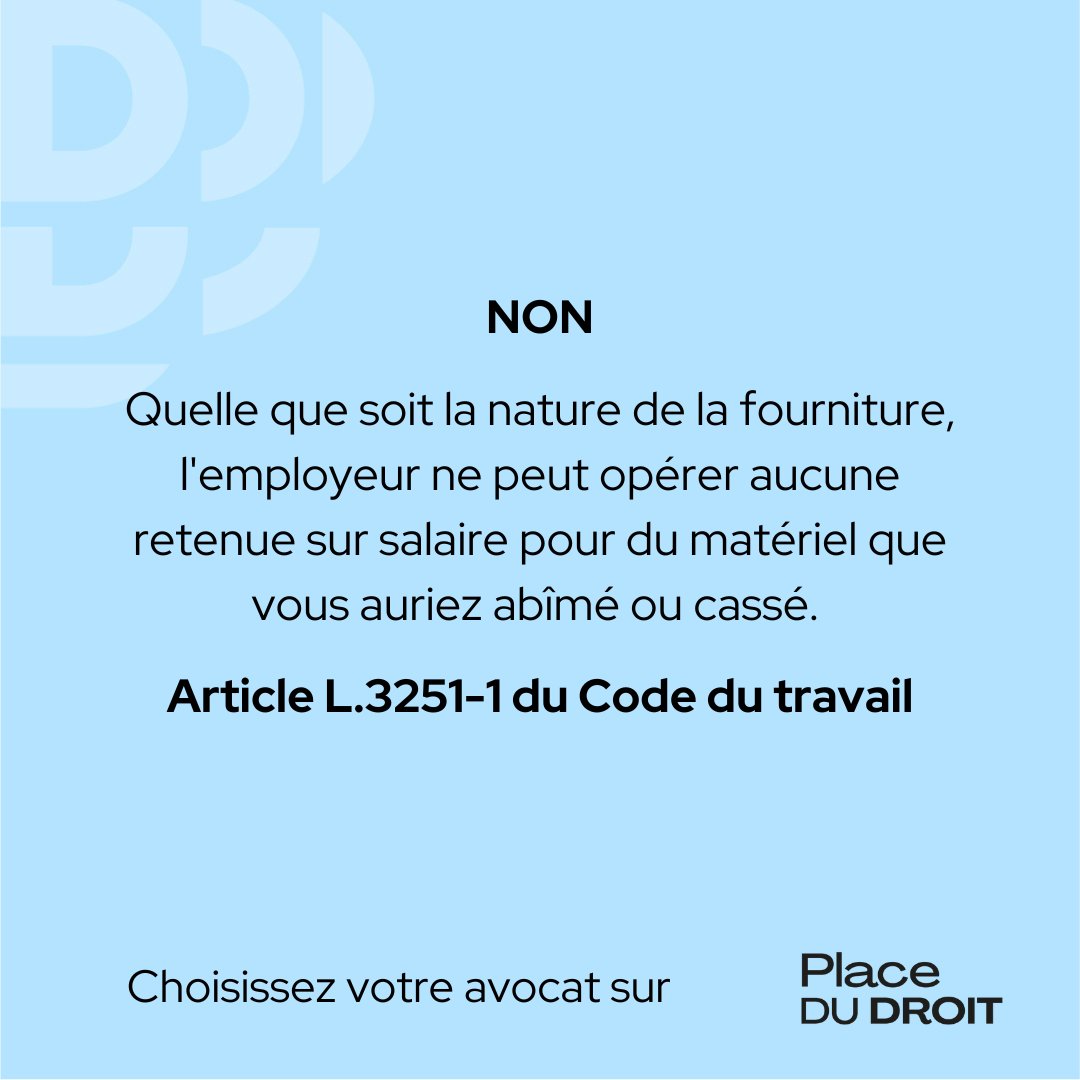 Mon employeur peut-il opérer une retenue sur salaire car j'ai cassé mon téléphone professionnel ?

#droit #droitdutravail #ordinateur #retenuesursalaire #facdedroit #fyp #etudiant