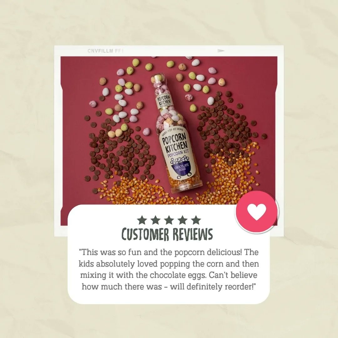 Loved by you 💛🍿

We LOVE seeing #reviews like this, it really does make our day!

Don't forget to share some #purepopcornhappiness and leave a review of your order on our website 🫶🏻

Shop now: popcornkitchen.co.uk