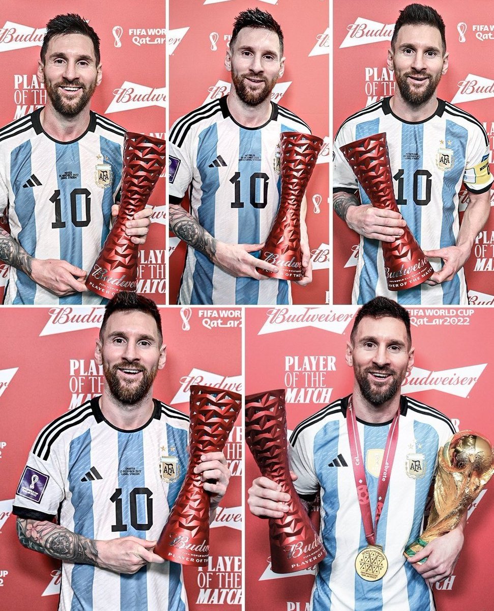 Lionel Messi Winning Man of the Match Award in every Single knockout game in Qatar World cup 2022