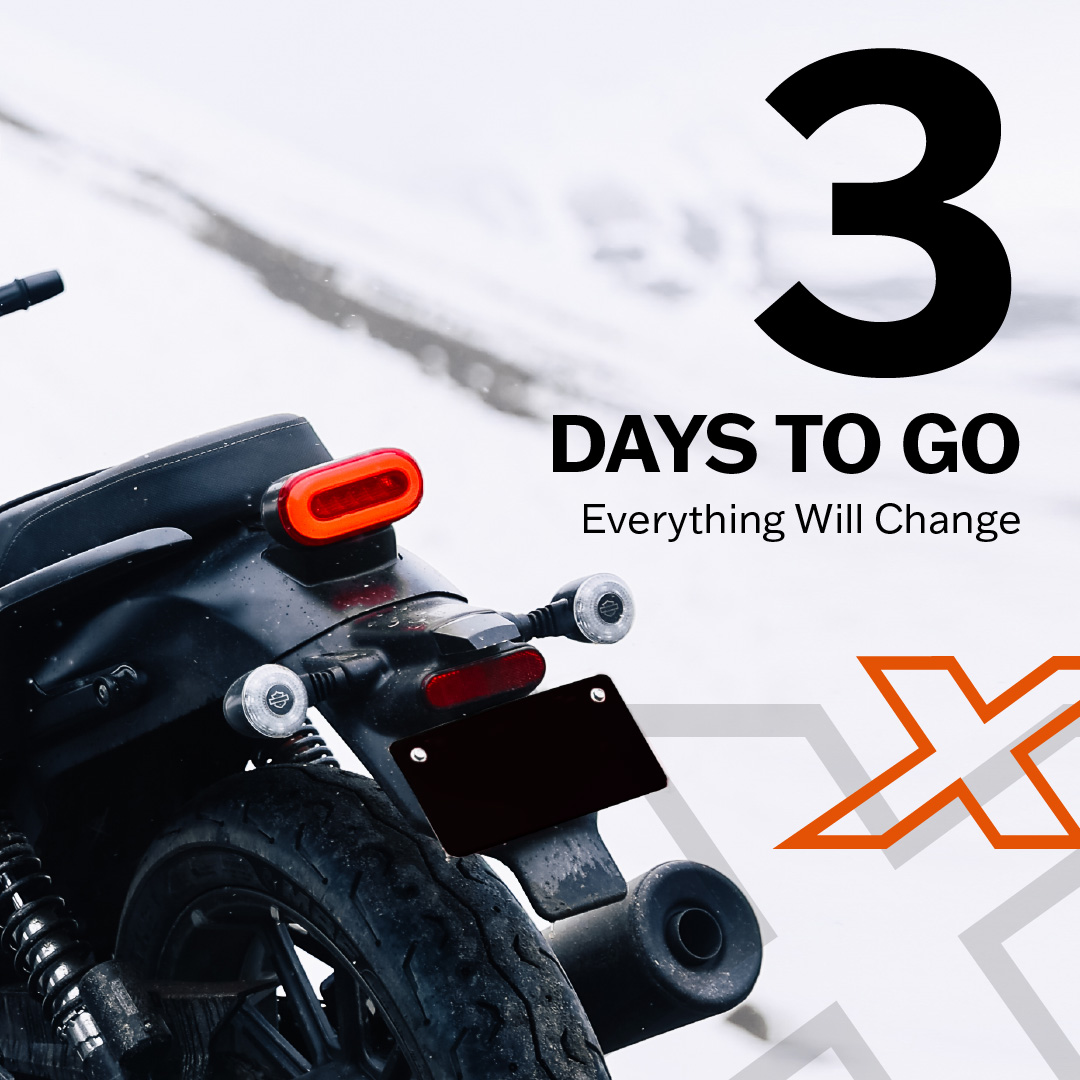 HeroMotoCorp's tweet photo. In another 3 days, #EverythingWillChange with the launch of the Harley-Davidson X440.
#X440 #HD440 #HarleyDavidson #HarleyDavidsonIndia #HD120 #HDIndia #HeroMotoCorp https://t.co/3a9ugcdgoN