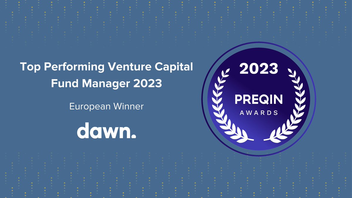 🏆 We're incredibly proud to have been recognised as the Top Performing Venture Capital Fund Manager in Europe in 2023 by <a href="/Preqin/">Preqin</a>.

This award is a true testament to the ongoing focus, commitment and ambition of all our exceptional founders and talented team. 

Thank you all! 💫