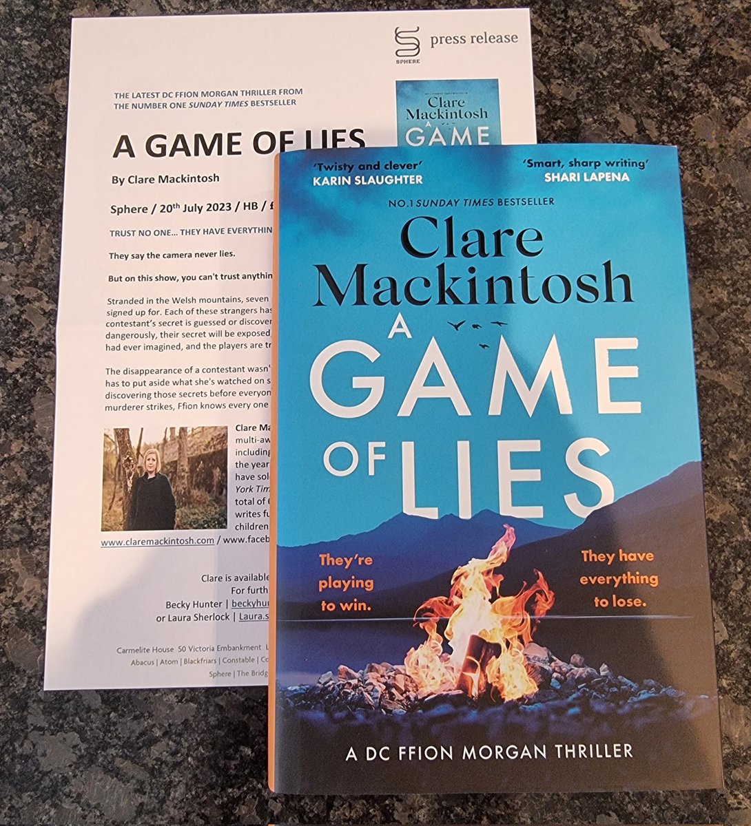 Such exciting #bookpost today! 

Thank you so much @Bookish_Becky for this gorgeous finished copy of #AGameOfLies by @claremackint0sh

Published on 20th July @BooksSphere 
#books #bookbloggers #booktwitter