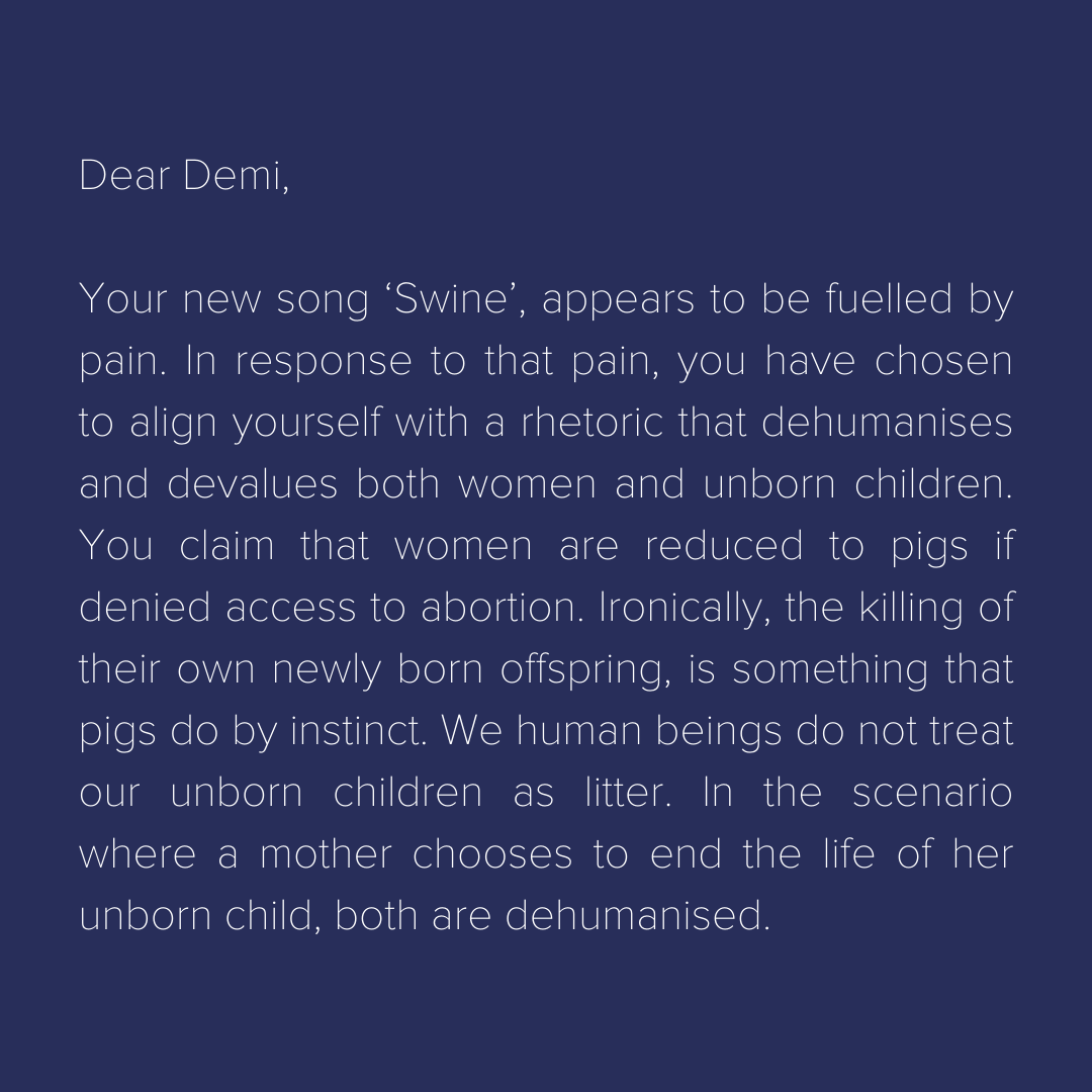 BothLives's tweet photo. You can read our extended response to 'swine' by @ddlovato below ✍️
#BothLivesMatter #DearDemi https://t.co/1E0P4p4Ie2
