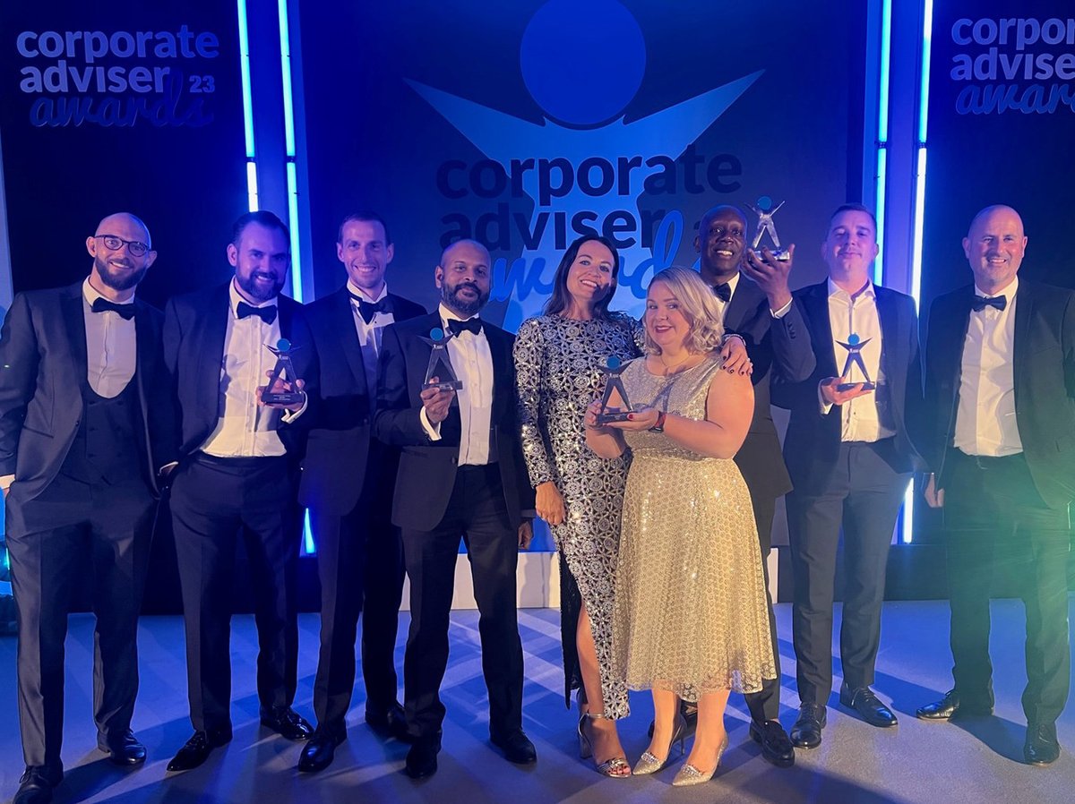 AvivaBusiness's tweet photo. 🎉 What a night! We're proud to have won five awards at this year's @corpadviser awards:

- Best Group Pension Provider
- Best Healthcare Provider
- Best ESG Default Strategy
- Ultimate Default Fund
- Best Provider Decumulation

#CAawards #CorporateAdviserAwards https://t.co/l3JwARzkqQ