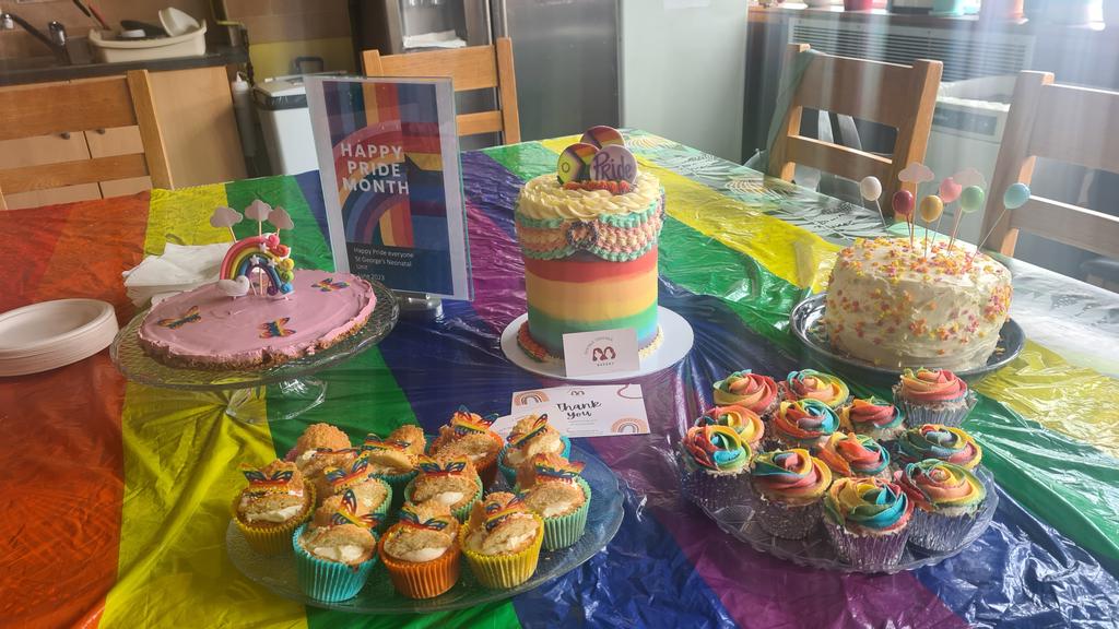 Pride month celebrations at St George's Neonatal Unit