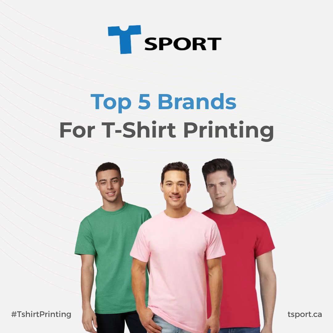 Express your uniqueness with the best t-shirt printing brands in the market! 🔥

Check out our top picks and rock your personalized style. 🔎 bit.ly/44mFRc2

#TopBrands #PrintedApparel #PersonalizedStyle #WholesaleApparel #Canada #TSport