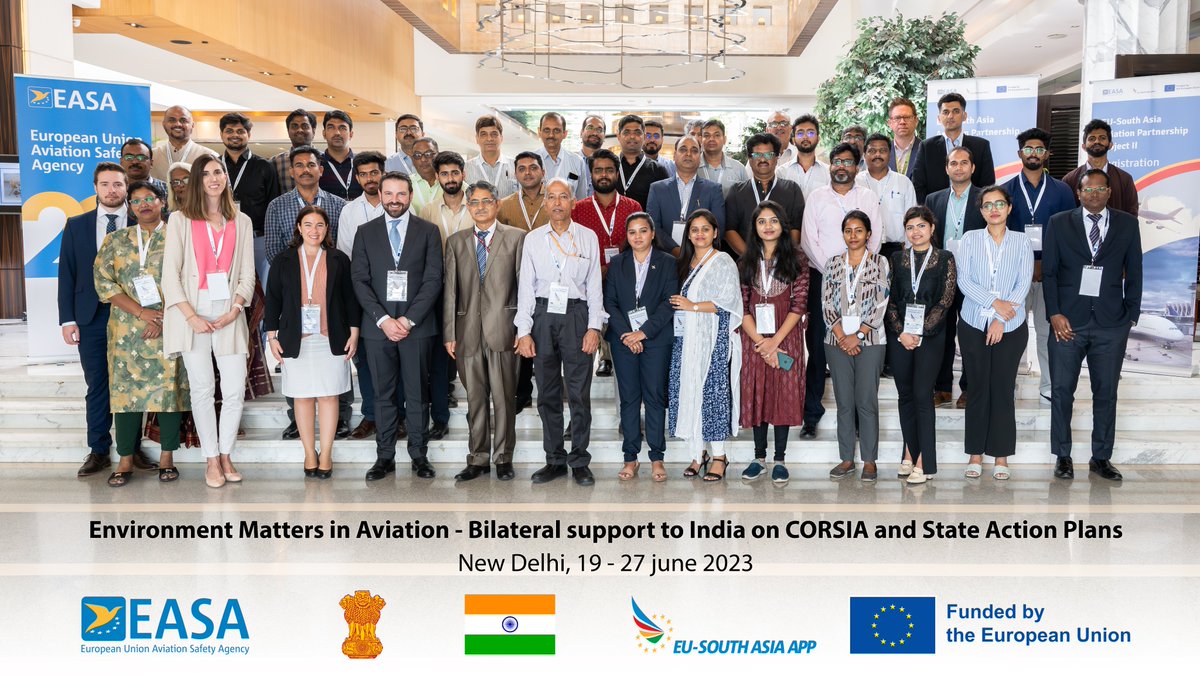 EU_SA_APP's tweet photo. We concluded the 7-day activity for Indian regulatory, accreditation, verification bodies and industry with comprehensive sessions to provide capacity building and assistance to all organizations involved in #CORSIA implementation and the development of India's #StateActionPlan https://t.co/fUh9xUfxjK