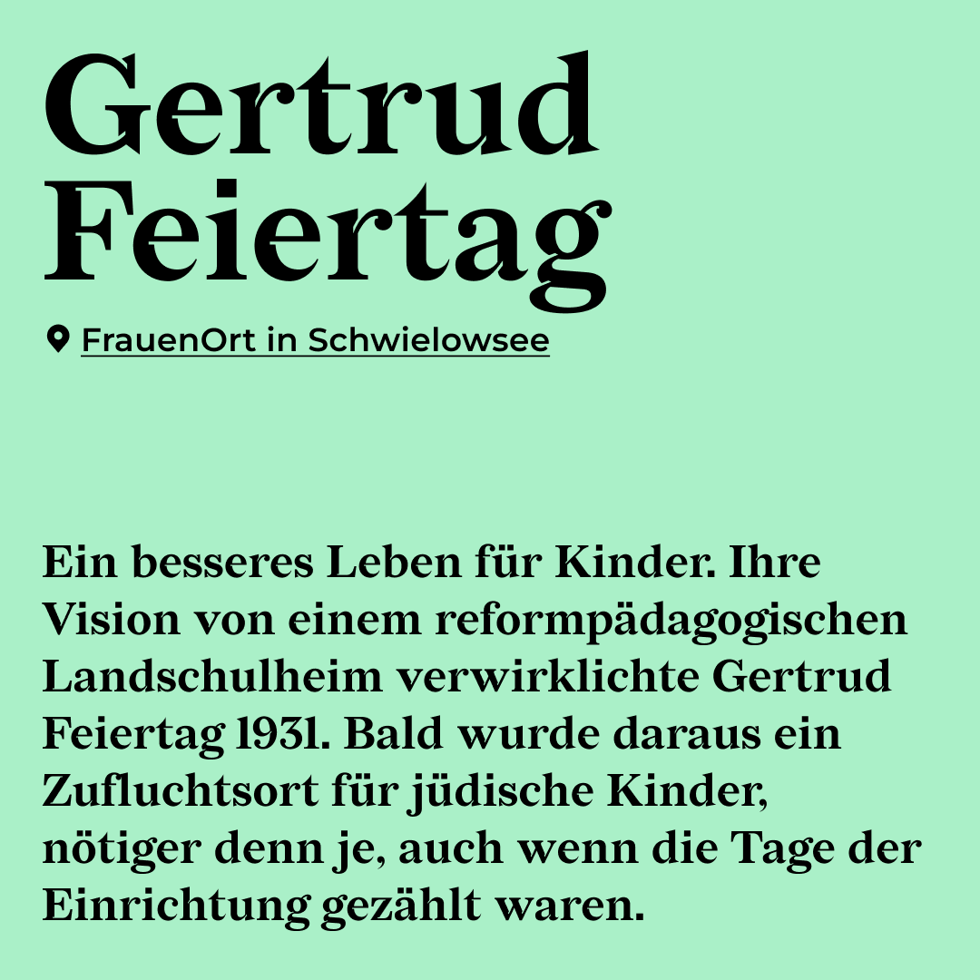FPR_Brandenburg's tweet photo. #FrauenOrteFreitag : Gertrud Feiertag: „Die Erkenntnis, dass man, wenn man wirklich helfen will, mit der Erziehung zunächst bei sich selbst zu beginnen hat, macht bescheiden, nachsehend, innerlich verantwortlich.“ Mehr dazu? https://t.co/Vdib5RR8hm #Herstory https://t.co/JfvfrzoJpd