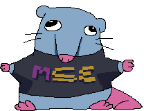 Pixeph's tweet photo. two rats i drew, one of them has a shirt promoting a certain minecraft social experiments group https://t.co/hYAeyMroer