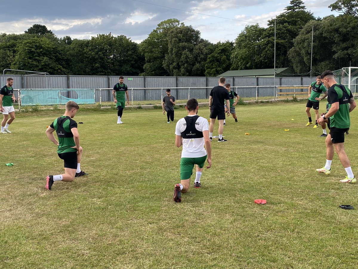 Our first team are back in training! Two sessions completed this week 💪💚