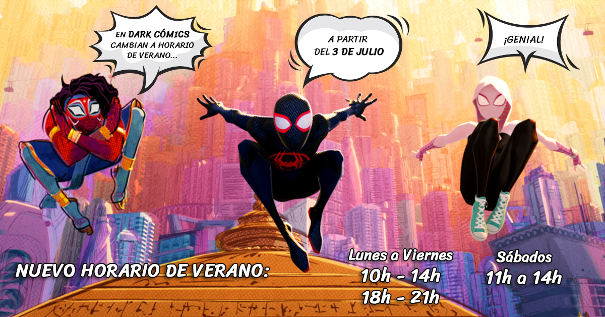 ¿Qué hace calor...? Pues en Dark Cómics le damos caña y cambiamos nuestro horario...

¿Y cuándo haga frío? También...