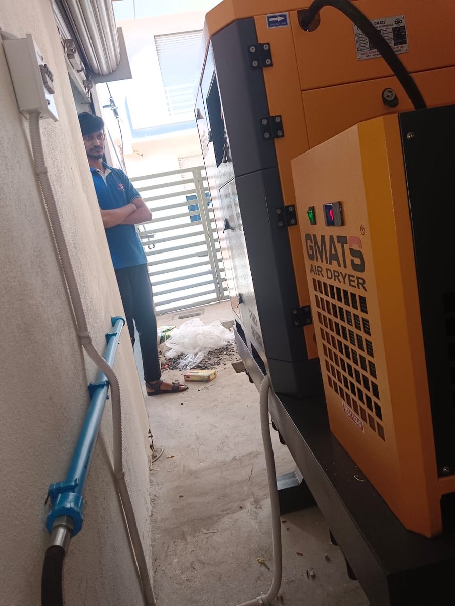 gmatscompressor's tweet image. Installation Of Tank Mounted Screw Air Compressor 
#screwaircompressor #dryer #aircompressorservice #aircompressorparts #Pistons #airdryer #filter #airfilters #trend #industrial #industrialsolutions #airsolutions 
#Aadhaar #earthquake #FranceRiots #DelhiMetro #Paris