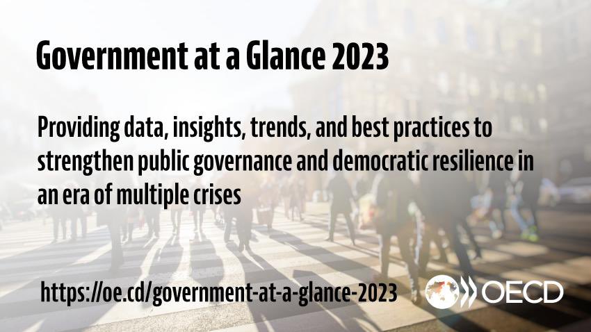 Today’s launch of Government at a Glance with EU VP for Values &amp; Transparency <a href="/VeraJourova/">Věra Jourová</a>, 🇱🇹 Govt Chancellor <a href="/GiedreBalcytyte/">Giedre Balcytyte</a> &amp; <a href="/OECD/">OECD ➡️ Better Policies for Better Lives</a> PGC Chair Dustin Brown a great opportunity to discuss progress and ways to strengthen the resilience of democracies.

🗞️ oe.cd/56e