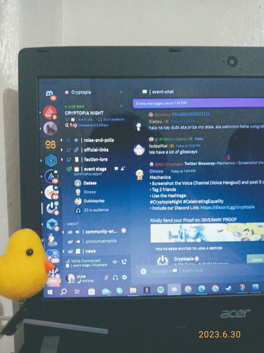itscUveee's tweet photo. Join our Cryptopia Night! We will have fun π₯³
Connect w/ fellow enthusiasts, & have the chance to win big! @CryptopiaOFCL
@dumps4ina @Angieebarreto
#CryptopiaNight
#CelebratingEquality
https://t.co/7aCqoPs4Nd https://t.co/9exGsGF70H