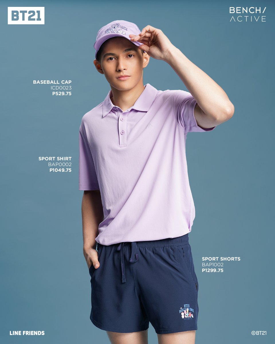 benchtm's tweet photo. Get into the swing of things with the adorable BT21: Hole In One collection. This is your sign to start your fitness journey while radiating cuteness and style on the course! π@itsmeallenansay @realsofiapablo
#BT21 #BENCHHoleInOne #BENCHActive https://t.co/LnWzu6A9t6