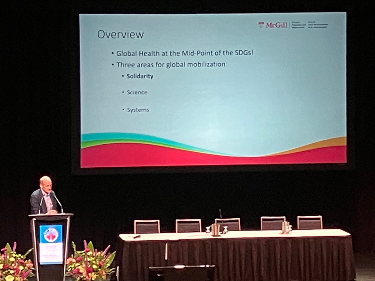 wncd2023's tweet photo. Doctor Tim Evans, Director and Associate Dean of the School of Population and Global Health, giving a thought-provoking talk on Sustainable Development Goals. Three areas for action, he says: Solidarity, Science, and Systems.

#wncd2023 #globalhealth https://t.co/SlHNJFwNZ0