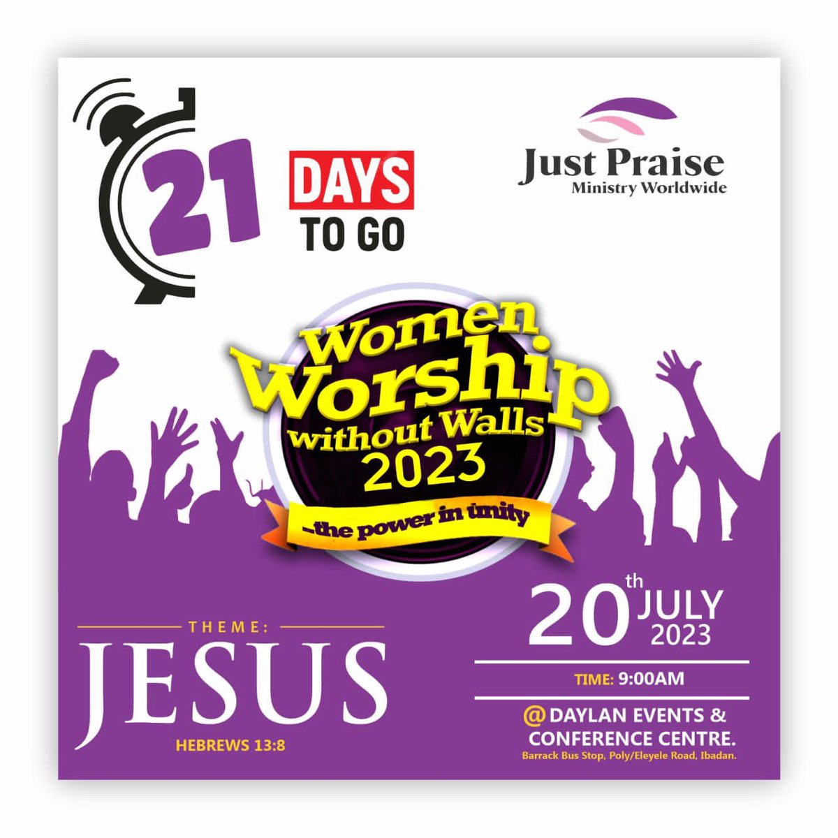 Justpraise_Min's tweet photo. We are getting ready🔥🔥🔥..... Save the date July 20,2023 💃💃💃 https://t.co/VdjzeQ2Hzj