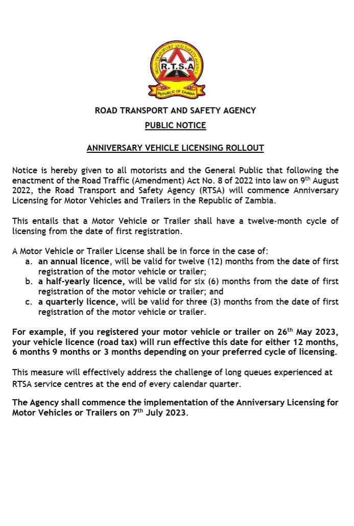 Ask RTSA on Twitter "It’s HERE The Anniversary Vehicle Licensing, Each