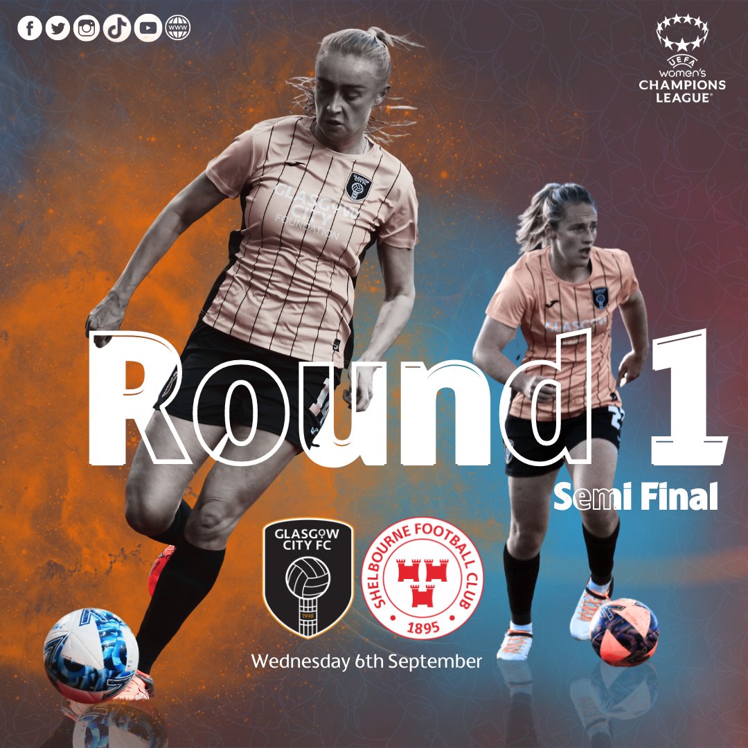 🆕 | 𝐔𝐄𝐅𝐀 𝐖𝐎𝐌𝐄𝐍𝐒 𝐂𝐇𝐀𝐌𝐏𝐈𝐎𝐍𝐒 𝐋𝐄𝐀𝐆𝐔𝐄 𝐃𝐑𝐀𝐖 We will face Shelbourne in Semi Final 2 of Group 8 in Round 1 of the UEFA Women's Champions League