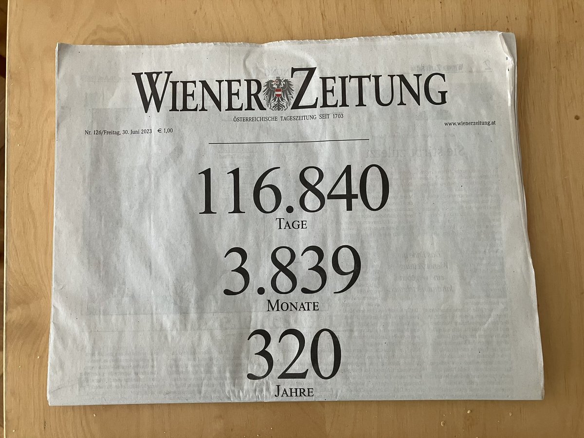 horstprillinger's tweet photo. Adieu @WienerZeitung https://t.co/S0saZc2HnJ