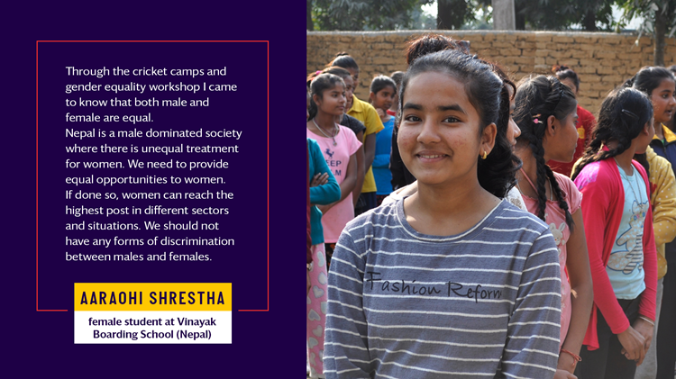 _MCCFoundation's tweet image. “Women can reach the highest post in different sectors and situations.

“We should not have any forms of discrimination between males and females,” says Aaraohi.

Find out more about our overseas work here 👇

lords.org/mcc/mcc-founda…

@KidashaNepal #CricketTwitter #MCCFoundation