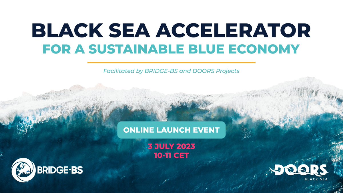 Common Maritime Agenda for the Black Sea (@eu_blackseaam) on Twitter photo 🌊<a href="/BRIDGE_BlackSea/">BRIDGE Black Sea</a> and <a href="/doorsblacksea/">DOORS Black Sea</a> projects launch a call for sustainable blue economy solutions in the Black Sea region🚀
Don't miss out!
🗓️Join their online launch event on July 3, 10:00 CET
🌐black-sea-maritime-agenda.ec.europa.eu/join-online-la… 🌊<a href="/BRIDGE_BlackSea/">BRIDGE Black Sea</a> and <a href="/doorsblacksea/">DOORS Black Sea</a> projects launch a call for sustainable blue economy solutions in the Black Sea region🚀
Don't miss out!
🗓️Join their online launch event on July 3, 10:00 CET
🌐black-sea-maritime-agenda.ec.europa.eu/join-online-la…