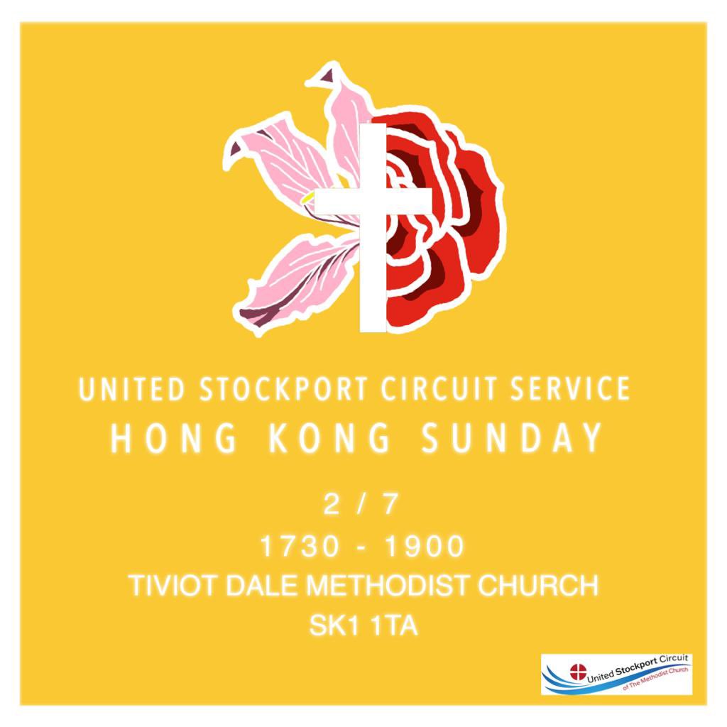Join us at our @CircuitUnited service led by our Hong Kong Christian Fellowship on Sunday the 2nd of July @MethodistGB @mandsmethodists @Sector3SK @Stockport_REP