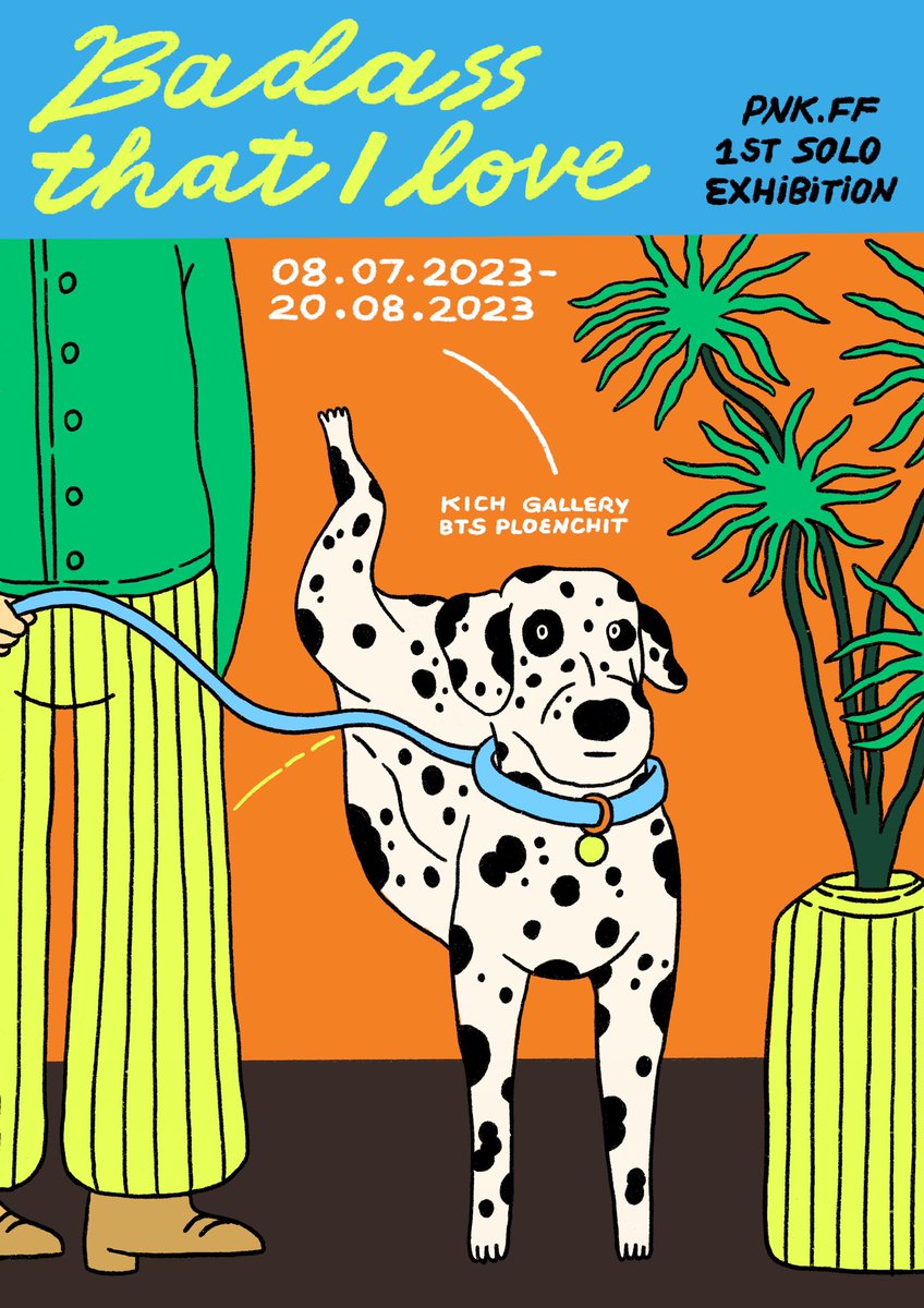 🐶 Badass that I love 1st solo exhibition @chunshoppp soon!!!

PNK.FF is an illustrator who uses storytelling through GAG and an animal character to capture situations. The majority of the works are presented in a humorous, friendly manner and unique composition movement.
