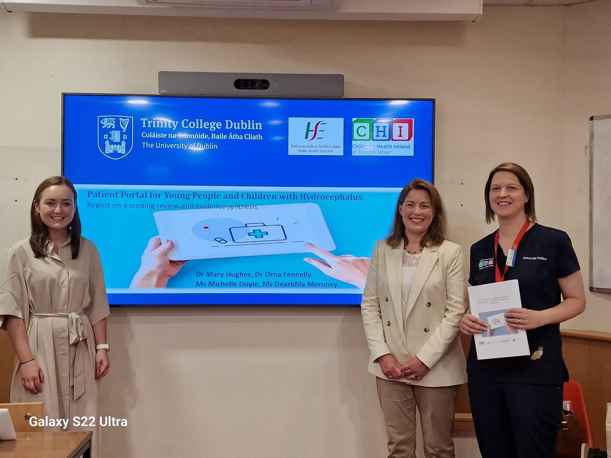 Launch of our report: Digital ANP Service Improvement Initiative for Children with Hydrocephalus in @TempleStreetHos with @OrnaFennelly @Michell28302262. @TCD_SNM @CHI_Ireland @emmakaycooney @loretto_grogan @NMPDUDN @sheila_cahalane @NurMidONMSD @eHealthIreland @ainemlynch11