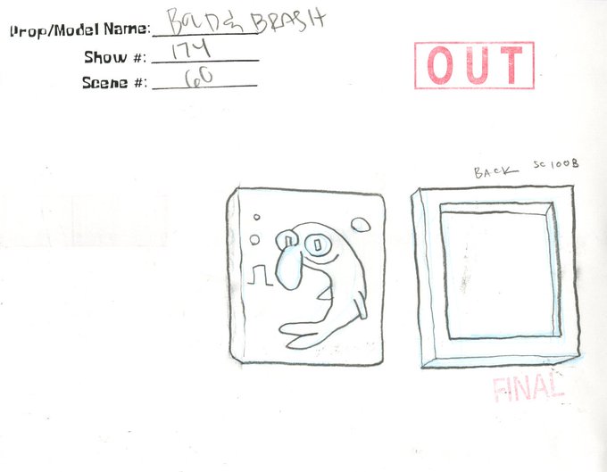 Unused Bold &amp; Brash painting from the Spongebob episode Artist Unknown