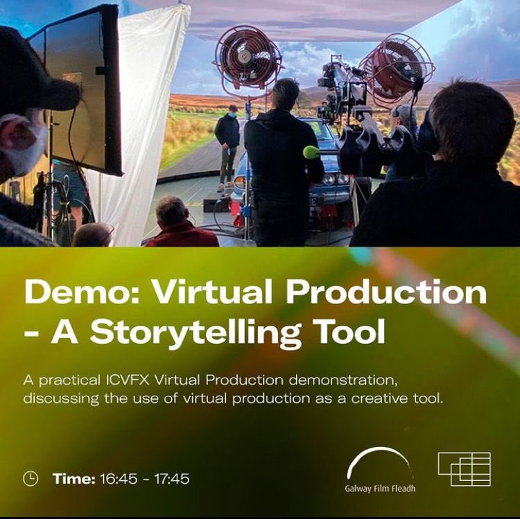 We're really looking forward to our VP demo as part of the Galway Film Fleadh on 13th July! See further details at the link here galwayfilmfleadh.com/project/virtua… 

#Galway #FilmFleadh #FilmFestival #VirtualProduction #vp #HighRes