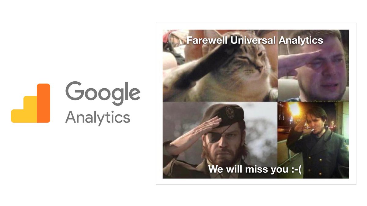 It’s time to say goodbye. On July 1, 2023, Universal Analytics will be sunsetted. In its place, we will be using Google Analytics 4.
Thank you, Universal Analytics. You were a good friend. We’ll miss you.
sortd.mobi/farewell-unive…
#analytics #googleanalytics #ga4