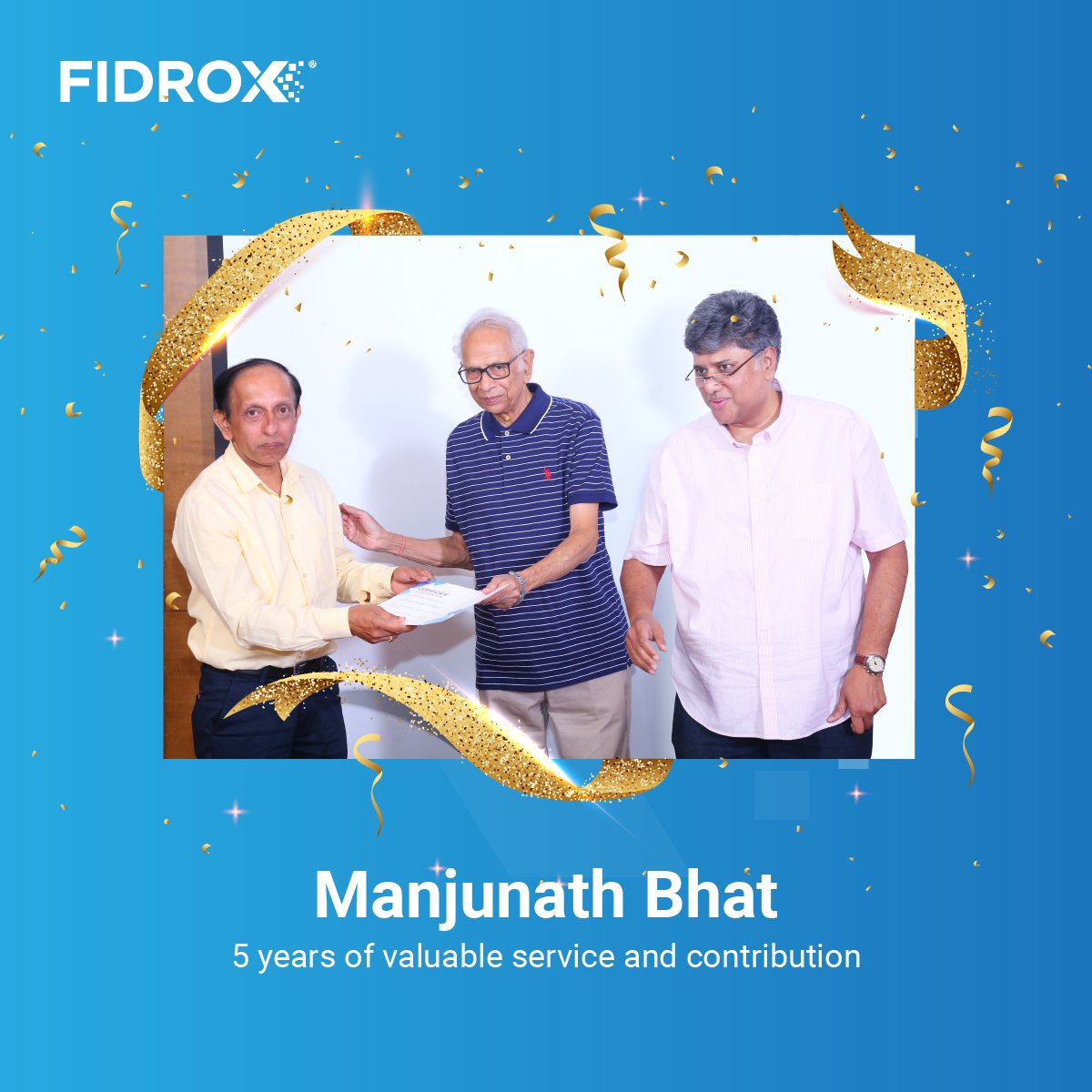 Fidroxtech's tweet photo. We believe in recognizing & encouraging the hard work of our employees that has been instrumental in our success. We are delighted to announce that Pavithra Shree M & Manjunath Bhat have completed five years of dedicated service. #PerformanceAwards #Growth #Success https://t.co/V2MyJTimkv