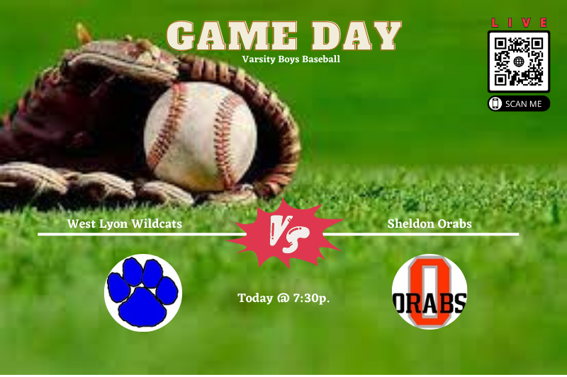 State210's tweet image. High School Baseball
West Lyon vs. Sheldon
Wildcats @ Orabs
🕐Today @ 7:30p.
🎦 Live Stream : bit.ly/43gWQft

@WL__baseball @WLAthDept  @WLWildcatNation @WildCat_MatMen @KouryK @RyerCrichton @Tatehawf @RiverKramer22 @OrabsAD @Orabs