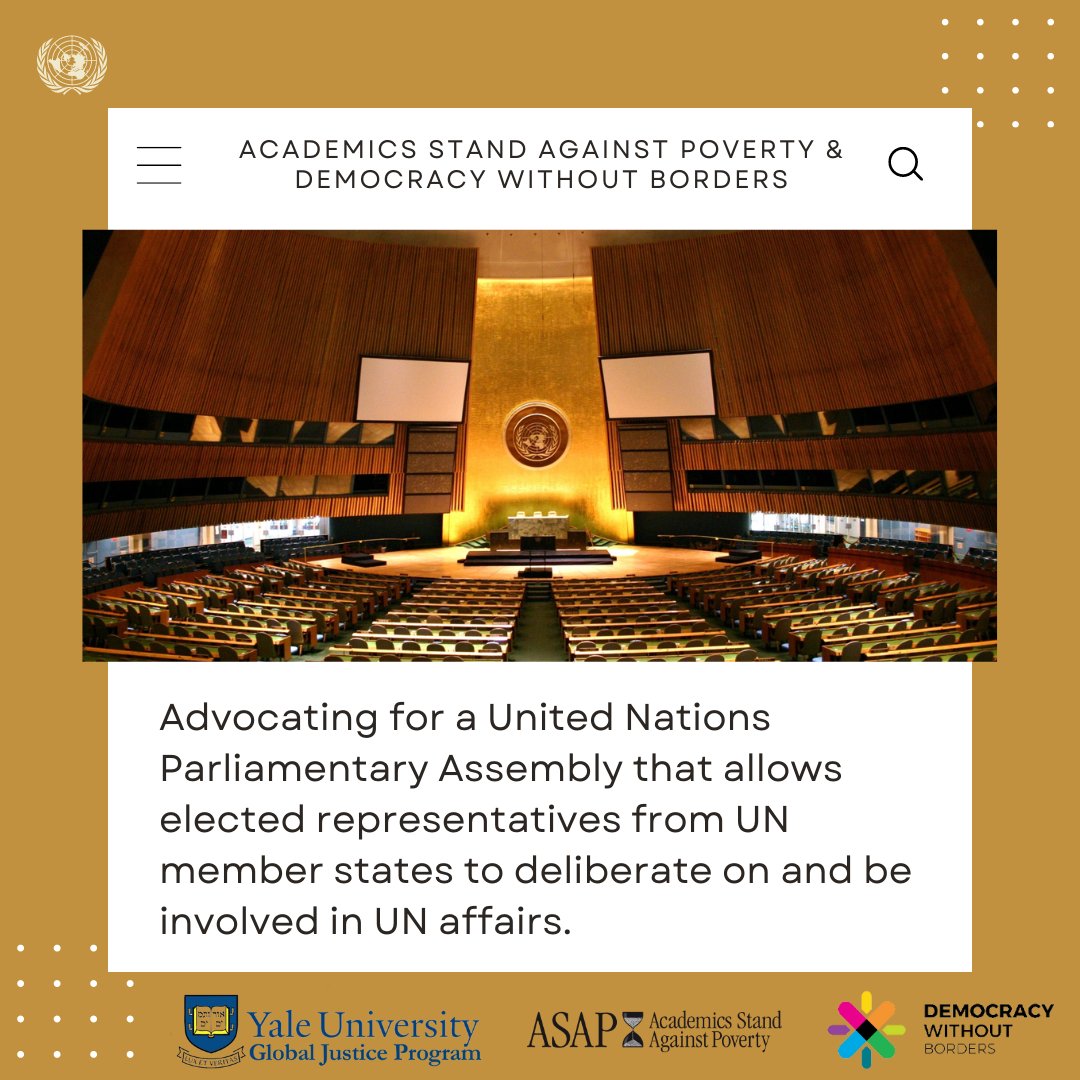 A #nation is more than its #government, and the United Nations should be more than a negotiation platform.

ASAP &amp; <a href="/democracywb/">Democracy Without Borders</a>  proposes a #UN Parliamentary Assembly (UNPA) &amp; UN World Citizens' Initiative to foster inclusive participation.   

Learn more: orfonline.org/research/enhan…