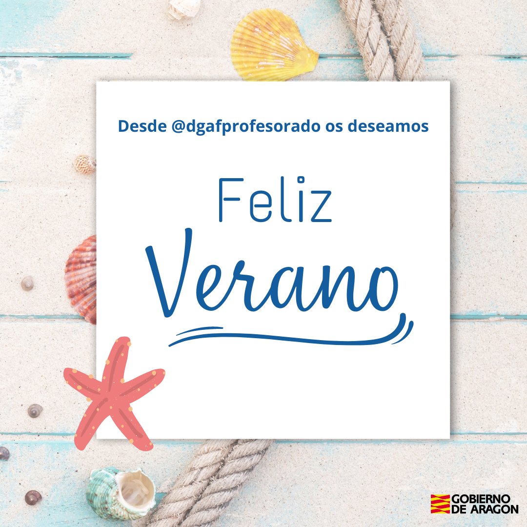 F. Prof. Aragón (@dgafprofesorado) on Twitter photo ¡Feliz verano! Nos volveremos a ver en los centros educativos a partir de septiembre
<a href="/tonimartinez24/">Toni Martínez Ramos</a> @gustarcef <a href="/cpmariadeavila/">CP María de Ávila</a> @CPLaalmunia <a href="/cpjuandelanuza/">CP Juan de Lanuza</a> <a href="/cpcalatayud/">CENTRO DE PROFESORADO CALATAYUD</a> <a href="/cpejea/">Centro de Profesorado de Ejea</a> <a href="/CPHuesca/">Centro de Profesorado Ana Abarca de Bolea</a> <a href="/CPSabi/">Centro de Profesorado de Sabiñánigo</a> <a href="/cprofmonzon/">Centro de Profesorado Monzón</a> @CPAlcorisa <a href="/angelsanzbriz/">Centro de Profesorado Ángel Sanz Briz</a> <a href="/catedu_es/">CATEDU</a> <a href="/CARLEE_Aragon/">CARLEE</a> <a href="/cifpa_aragon/">CIFPA-FP ARAGÓN / CRN Logística y Transporte</a> ¡Feliz verano! Nos volveremos a ver en los centros educativos a partir de septiembre
<a href="/tonimartinez24/">Toni Martínez Ramos</a> @gustarcef <a href="/cpmariadeavila/">CP María de Ávila</a> @CPLaalmunia <a href="/cpjuandelanuza/">CP Juan de Lanuza</a> <a href="/cpcalatayud/">CENTRO DE PROFESORADO CALATAYUD</a> <a href="/cpejea/">Centro de Profesorado de Ejea</a> <a href="/CPHuesca/">Centro de Profesorado Ana Abarca de Bolea</a> <a href="/CPSabi/">Centro de Profesorado de Sabiñánigo</a> <a href="/cprofmonzon/">Centro de Profesorado Monzón</a> @CPAlcorisa <a href="/angelsanzbriz/">Centro de Profesorado Ángel Sanz Briz</a> <a href="/catedu_es/">CATEDU</a> <a href="/CARLEE_Aragon/">CARLEE</a> <a href="/cifpa_aragon/">CIFPA-FP ARAGÓN / CRN Logística y Transporte</a>