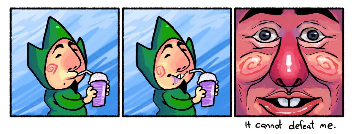 Tingle tries the Grimace shake.