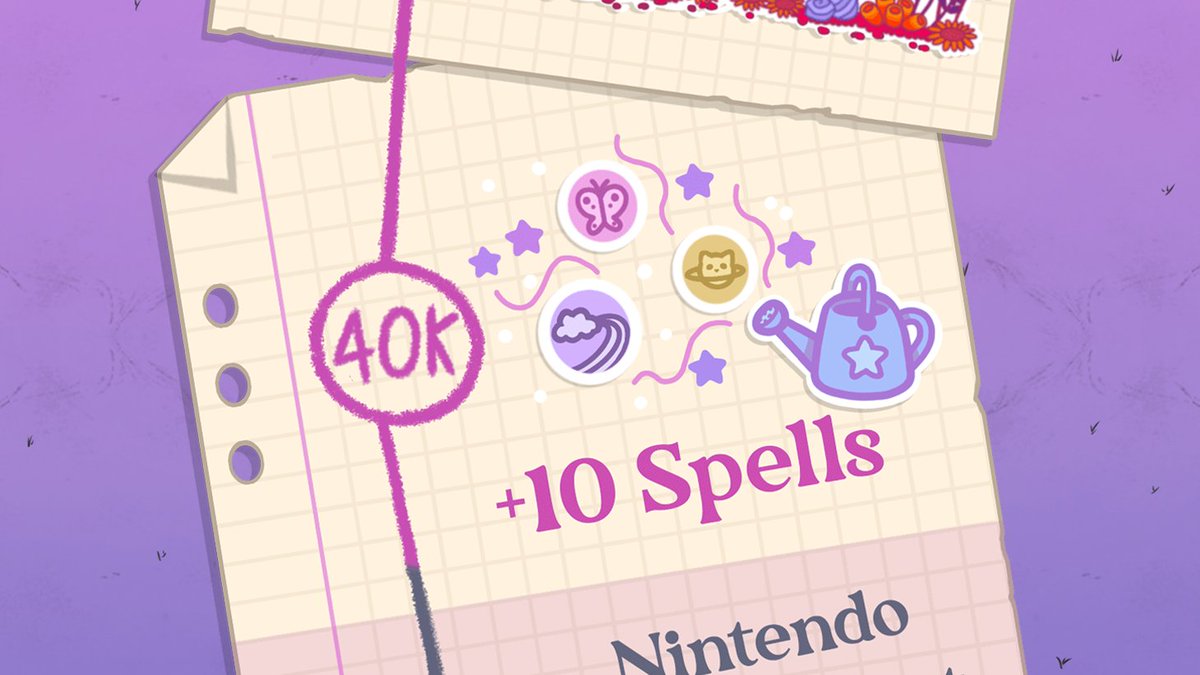 AHHH!
You have helped us unlock 10 extra spells for #GrimoireGroves! ✨

We are incredibly grateful to have such a supportive community helping us spread the word about our Kickstarter! 💜

Thank you all so much! 
Now, we can focus on unlocking the Nintendo Switch port 🙌😍🎮
