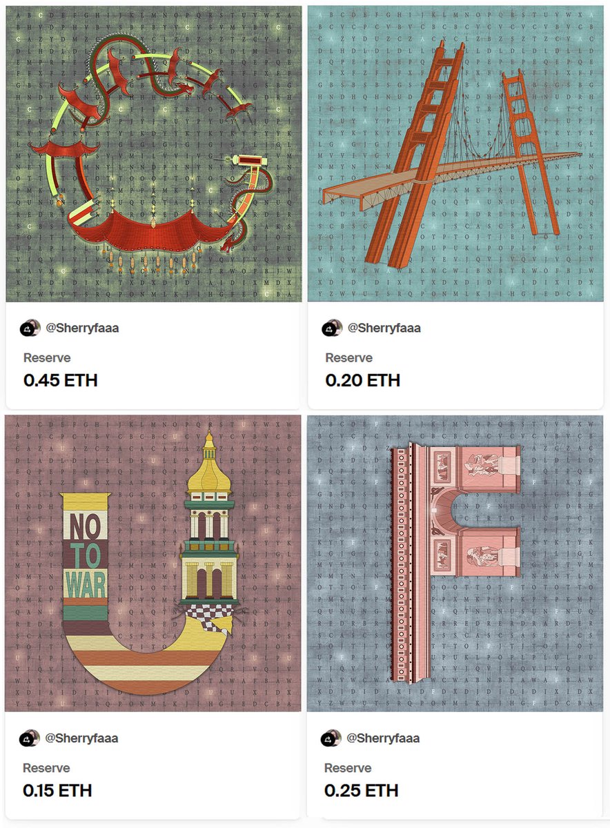 AlphaTecture (Alphabet + archiTecture)  is a collection of unique "archiTectural" landmarks or elements that re-imagines the tangible heritage of various countries/cities around the world in the visual form of their beginning "Alphabet".

foundation.app/collection/abcd