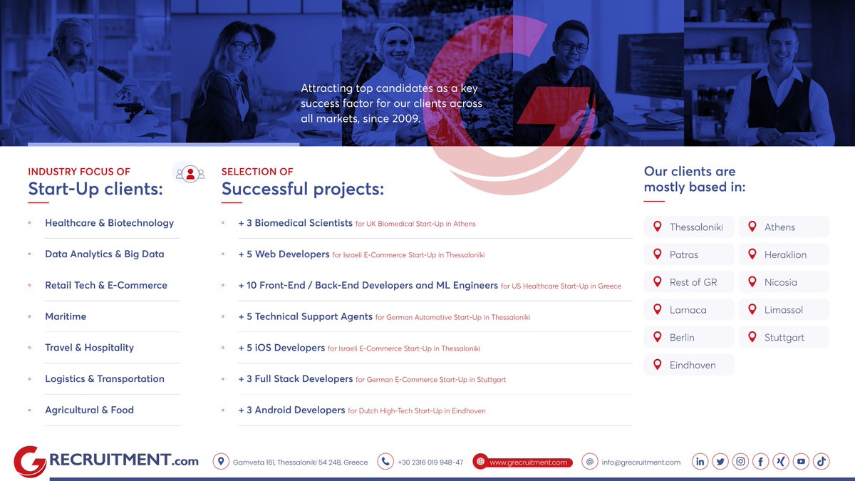 Grecruitment's tweet image. One business area, Grecruitment is getting more and more expertise and has focused on: Start-Up Recruitment. #startupbusiness #startuprecruitment #searchandselection #RecruitmentStrategy #startupsuccess