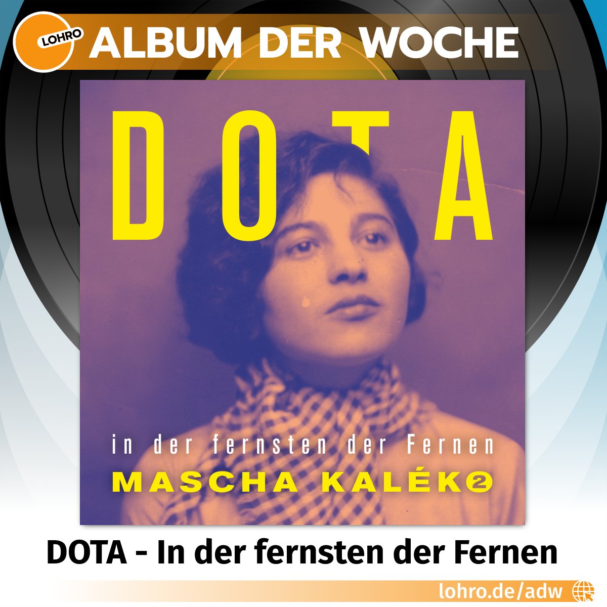 Nach dem Erfolg des ersten Albums widmet sich die Band DOTA erneut musikalisch den Texten der Dichterin Mascha Kaléko. Neben Sängerin @Dota_Kehr sind auch diesmal bekannte Stimmen der hiesigen Musikszene zu hören. Mehr über unser Album der Woche hört ihr ab Montag im Weckruf.