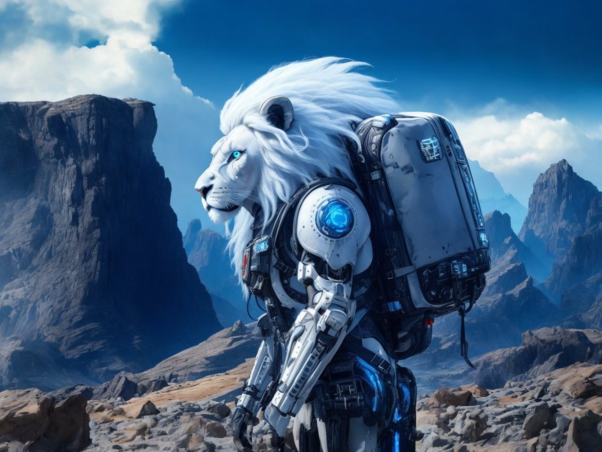 CryptoCiri_'s tweet photo. @cryptocom @LoadedLions_CDC My Blue Eyed Cyborg Lion is ready to explore Mane City universe!

#LoadedLions #ManeCity #CyberCubs #crofam #FirstFrontierLand #ExpeditionGear #FFTB #NFT https://t.co/sCvh4GM0Kl