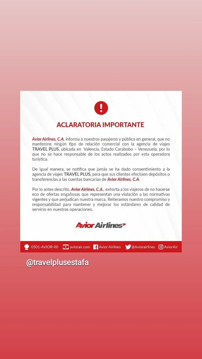 karianacastror's tweet photo. Se pronunció la aerolínea y aún en la espera que agarren a la ESTAFADORA Nubirel Fernández agencia de viajes travelplus, somos muchos los afectados @TarekWiliamSaab @DouglasRicoVzla en el cicpc de las acacias están las denuncias @MinpublicoVEN https://t.co/7ZVDmMISHf
