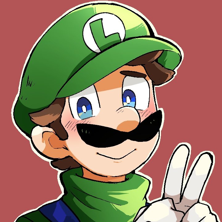 ルイージ 「#新しいプロフィール画像 」|ユルネジのイラスト