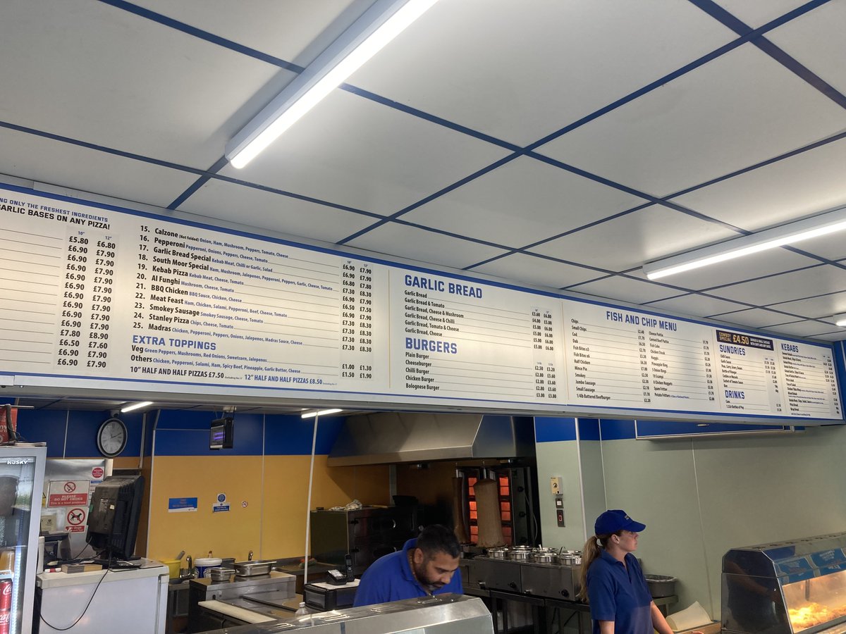 For this busy high-street #chippy, our #printteam installed new acrylics for the lightbox menu and updated the outdoor signage. 

Whether you’re a restaurant, takeaway provider, or cafe, we can help your #brand stand out!

Get in touch today!
✉️ info@teamvalleygroup.co.uk