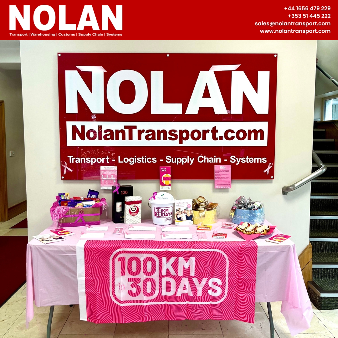 Today the @100kin30days Challenge for Breast Cancer in Aid of the @MarieKeating Foundation comes to an end. With over 60 people from Team NOLAN participating and over 6000km logged we are proud of our efforts in supporting this cause. #100kIn30days #PinkArmy #NolanTransport