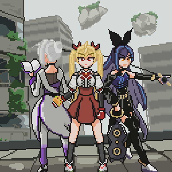 마법소녀 이세계아이돌 언니즈 + 로고 
#이세계아이돌 #이세돌 #마법소녀이세계아이돌 #아이네 #징버거 #릴파