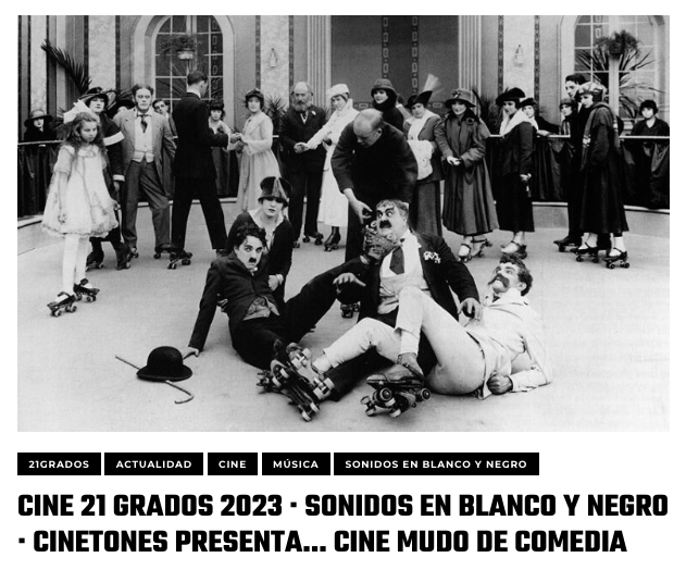 CICUS_'s tweet photo. 📌 Jueves 6 JUL (22:30h), segunda sesión de "Sonidos en Blanco y Negro" (cine mudo con música en directo), con #Cinetones poniendo banda sonora en #CICUS @unisevilla a dos comedias de #Chaplin y el filme de animación "La venganza del camarógrafo".

+ info: https://t.co/n6r6rj2rOX https://t.co/Oa8O5BsAMI